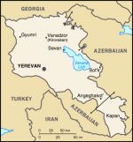 Географическая карта Армении