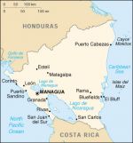 Географическая карта Никарагуа
