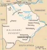 Географическая карта Ботсваны