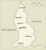 Географическая карта Лихтенштейна
