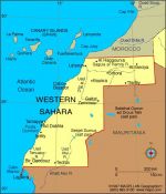 Географическая карта Западной Сахары