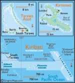 Географическая карта Кирибати