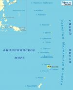 Географическая карта Марианских островов