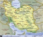 Географическая карта Ирана