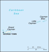 Географическая карта Каймановых островов