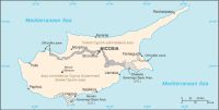 Географическая карта Кипра