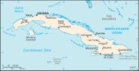Географическая карта Кубы