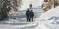 Польские полицейские охраняют горнолыжные трассы