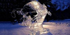 Праздник ледовой скульптуры в Канаде