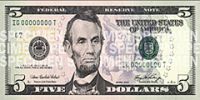 В США появится новая банкнота достоинством в $5