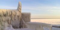 В Одессе замерзло море