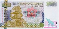 Зимбабве выпускает банкноту в 50 миллиардов долларов