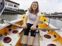 Американка Кэти Спотц пересекла океан на вёсельной лодке