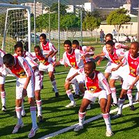 Кейптаун отпраздновал 100 дней до начала Чемпионата мира ФИФА-2010 исполнением танца Diski