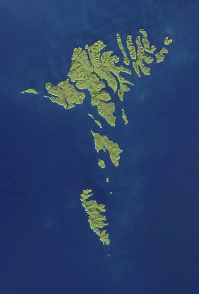 Снимок из космоса - Фарерские острова фото #17670