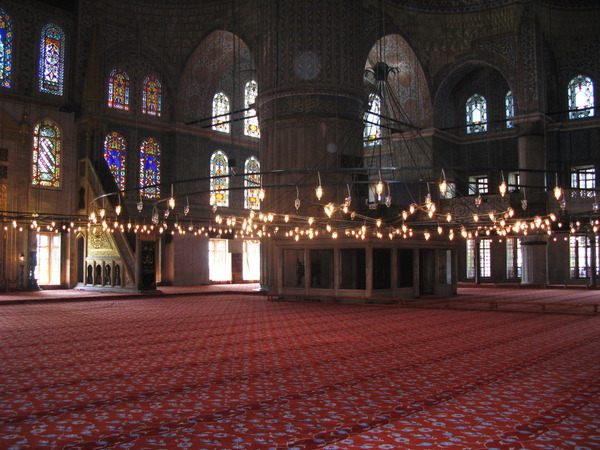 Голубая мечеть изнутри - Стамбул, Турция фото #4535