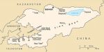 Географическая карта Киргизии