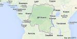 Географическая карта Демократической Республики Конго