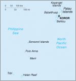 Географическая карта Палау