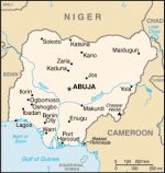 Географическая карта Нигерии