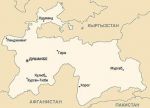 Географическая карта Таджикистана