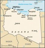 Географическая карта Ливии
