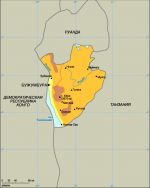 Географическая карта Бурунди