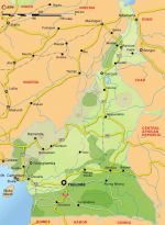 Географическая карта Камеруна