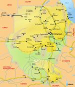 Географическая карта Судана