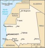 Географическая карта Мавритании