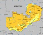 Географическая карта Замбии