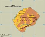 Географическая карта Лесото