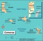 Географическая карта Коморских островов