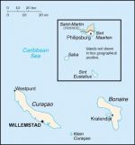 Географическая карта Нидерландских Антильских островов