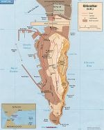 Географическая карта Гибралтара