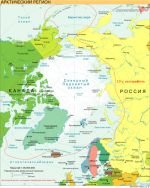 Географическая карта Арктики