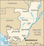 Географическая карта Республики Конго