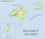 Географическая карта Балеарских островов
