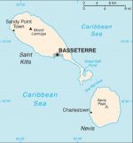 Географическая карта Сент-Китса и Невиса