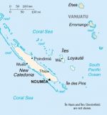 Географическая карта Новой Каледонии