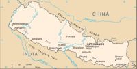 Географическая карта Непала