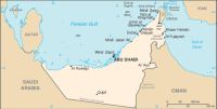Географическая карта ОАЭ