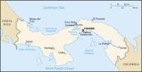 Географическая карта Панамы