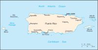 Географическая карта Пуэрто-рико