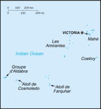 Географическая карта Сейшельских островов
