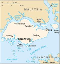 Географическая карта Сингапура