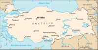 Географическая карта Турции