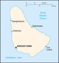 Географическая карта Барбадоса
