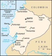 Географическая карта Эквадора