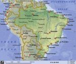 Географическая карта Бразилии
